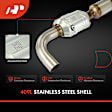 APCCT555 Left Catalytic Converter, Federal EPA Standard, 46-State Legal (Cannot ship to CA, CO, NY or ME)
