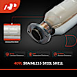 APCCT557 Rear Catalytic Converter, Federal EPA Standard, 46-State Legal (Cannot ship to CA, CO, NY or ME)