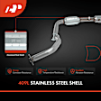 APCCT588 Left Catalytic Converter, Federal EPA Standard, 46-State Legal (Cannot ship to CA, CO, NY or ME)