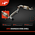 APCCT601 2 Pcs Rear Left & Right Catalytic Converter, Federal EPA Standard, 46-State Legal (Cannot ship to CA, CO, NY or ME)