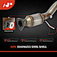 APCCT603 Rear Catalytic Converter, Federal EPA Standard, 46-State Legal (Cannot ship to CA, CO, NY or ME)