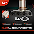 APCCT657 Front Catalytic Converter, Federal EPA Standard, 46-State Legal (Cannot ship to CA, CO, NY or ME)