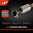 APCCT689 Catalytic Converter with Clamp, Federal EPA Standard, 46-State Legal (Cannot ship to CA, CO, NY or ME)