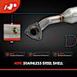 APCCT698 Right Catalytic Converter, Federal EPA Standard, 46-State Legal (Cannot ship to CA, CO, NY or ME)
