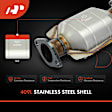 APCCT736 Rear Catalytic Converter, Federal EPA Standard, 46-State Legal (Cannot ship to CA, CO, NY or ME)