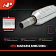 APCCT744 Rear Catalytic Converter, Federal EPA Standard, 46-State Legal (Cannot ship to CA, CO, NY or ME)