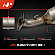 APCCT817 2 Pcs Rear Catalytic Converter, Federal EPA Standard, 46-State Legal (Cannot ship to CA, CO, NY or ME)