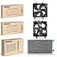 APCON1037 1 Pc AC Condenser & 2 Pcs Single Cooling Fan Assembly Kit