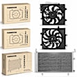 APCON1104 1 Pc AC Condenser & 2 Pcs Single Cooling Fan Assembly Kit