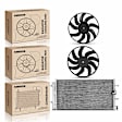 APCON1119 1 Pc AC Condenser & 2 Pcs Cooling Fan Assembly Kit