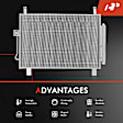 2015 Infiniti QX60 - A/C Condenser, It comes With Receiver Drier and Bracket, 3.5L 6Cyl