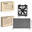 APCON896 AC Condenser & Single Cooling Fan Assembly Kit