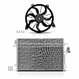 APCON933 AC Condenser & Single Cooling Fan Assembly Kit