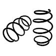 APCS053 Front, Driver and Passenger Side Coil Springs, Set of 2