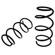 APCS056 Front, Driver and Passenger Side Coil Springs, Set of 2