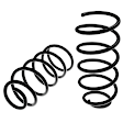 APCS074 Front, Driver and Passenger Side Coil Springs, Set of 2
