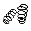 APCS093 Front, Driver and Passenger Side Coil Springs, Set of 2