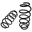 APCS134 Front, Driver and Passenger Side Coil Springs, Set of 2