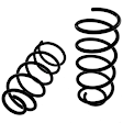 APCS135 Front, Driver and Passenger Side Coil Springs, Set of 2