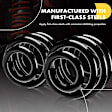 APCS163 Front, Driver and Passenger Side Coil Springs, Set of 2