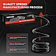 APCS197 Rear, Driver or Passenger Side Coil Springs, Set of 2