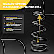 APCS429 Front, Driver and Passenger Side Coil Springs, Set of 2