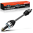 2015 Honda Accord - Front, Driver Side Axle Assembly,  Automatic CVT Transaxle, Front Left, Driver Side, FWD, 2.4L 4Cyl Automatic CVT, Transaxle