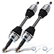 2014 Nissan Xterra - Front, Driver and Passenger Side Axle Assembly, 4WD, 4.0L 6Cyl