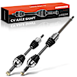 2015 Nissan Rogue Select - Front, Driver and Passenger Side Axle Assembly, AWD, 2.5L 4Cyl