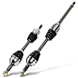 2015 Nissan Rogue Select - Front, Driver and Passenger Side Axle Assembly, AWD, 2.5L 4Cyl
