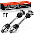 2017 Audi S6 - Front, Driver and Passenger Side Axle Assembly, AWD, 4.0L 8Cyl