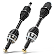 2014 Ford Edge - Front, Driver and Passenger Side Axle Assembly,  Supplied With Optional Outboard Boot, FWD, 3.5L 6Cyl
