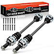 APCVA2224 2x Rear CV Axle Shaft Assembly