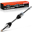 2014 Ford Explorer - Front, Passenger Side Axle Assembly, AWD, 2.0L 4Cyl