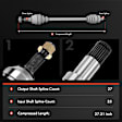 APCVA317 Front Driver CV Axle Shaft Assembly