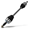 2012 Honda Accord - Front, Driver Side Axle Assembly, FWD, 3.5L 6Cyl Automatic, Transaxle