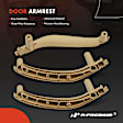APDAM048 3 Pcs Driver & Passenger Beige Interior Door Pull Handle Trim Set