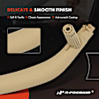 APDAM048 3 Pcs Driver & Passenger Beige Interior Door Pull Handle Trim Set