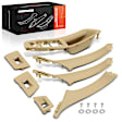 APDAM079 7 Pcs Driver & Passenger Beige Interior Door Handle Panel Cover Trim Set