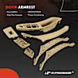 APDAM079 7 Pcs Driver & Passenger Beige Interior Door Handle Panel Cover Trim Set