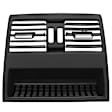 APDAV067 Rear Center Dash AC Heater Air Vent Black