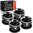 APDAV075 4 Pcs Front Driver & Passenger Black Dashboard AC Air Vent