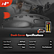 APDCR002 Upper Graphite Gray Dash Cover