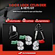 APDCS028 4 Pcs Door Lock Cylinder Set with 2 Keys