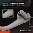 APDHO2683 2 Pcs Front Gray Interior Door Pull Handle