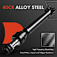 2008 Dodge Dakota - Front Driveshaft, Manual Transmission 4WD, 78.8 in. bedlength; 4WD; Manual Transmission; 131.3 in. WB; It Fits 4WD With Sales Code DHT; DHU; or Manual Transmission With Sales Code DH5, 28.38 in. Length