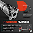 2009 Jeep Wrangler - Front Driveshaft, 4WD, 116.0 in. WB, 0 to 6in. Lift, 36 in. Length