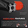 2008 Ford F-150 - Rear Driveshaft, Automatic Transmission, RWD, 78.8 in. Bed, Automatic Transmission, 126.0 in. WB, With 10 Bolt Differential Cover, Standard Cab Pickup, 73 in. Length