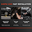 2018 Jeep Grand Cherokee - Rear Driveshaft, RWD, 114.8 in. WB, Rear Side, It Fits the Model With Sales Code DR1 (230mm Rear Axle), 64.75 in. Length