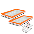 APEAF023 2 Pcs Engine Air Filter